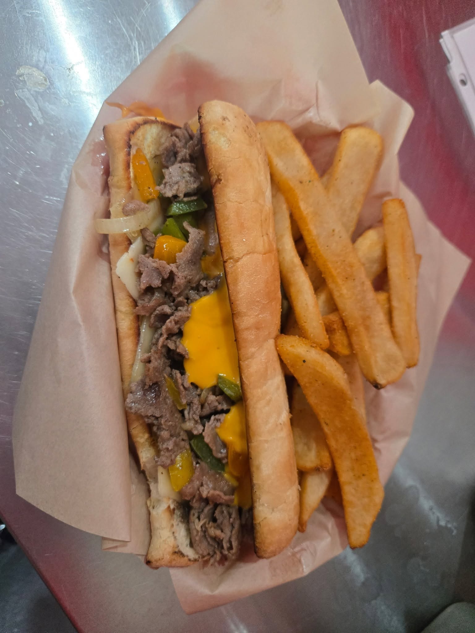 Philly cheese fries